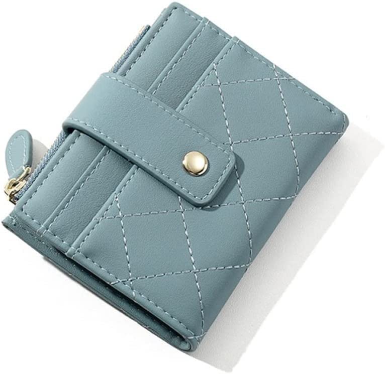 PU Leather Plaid Card Holder for Women - Zipper Wallet with Coin Purse, Schoolgirl Handbag, Creative Small Wallet (11.5 x 9cm) - Perfect for School, Work, and Daily Use