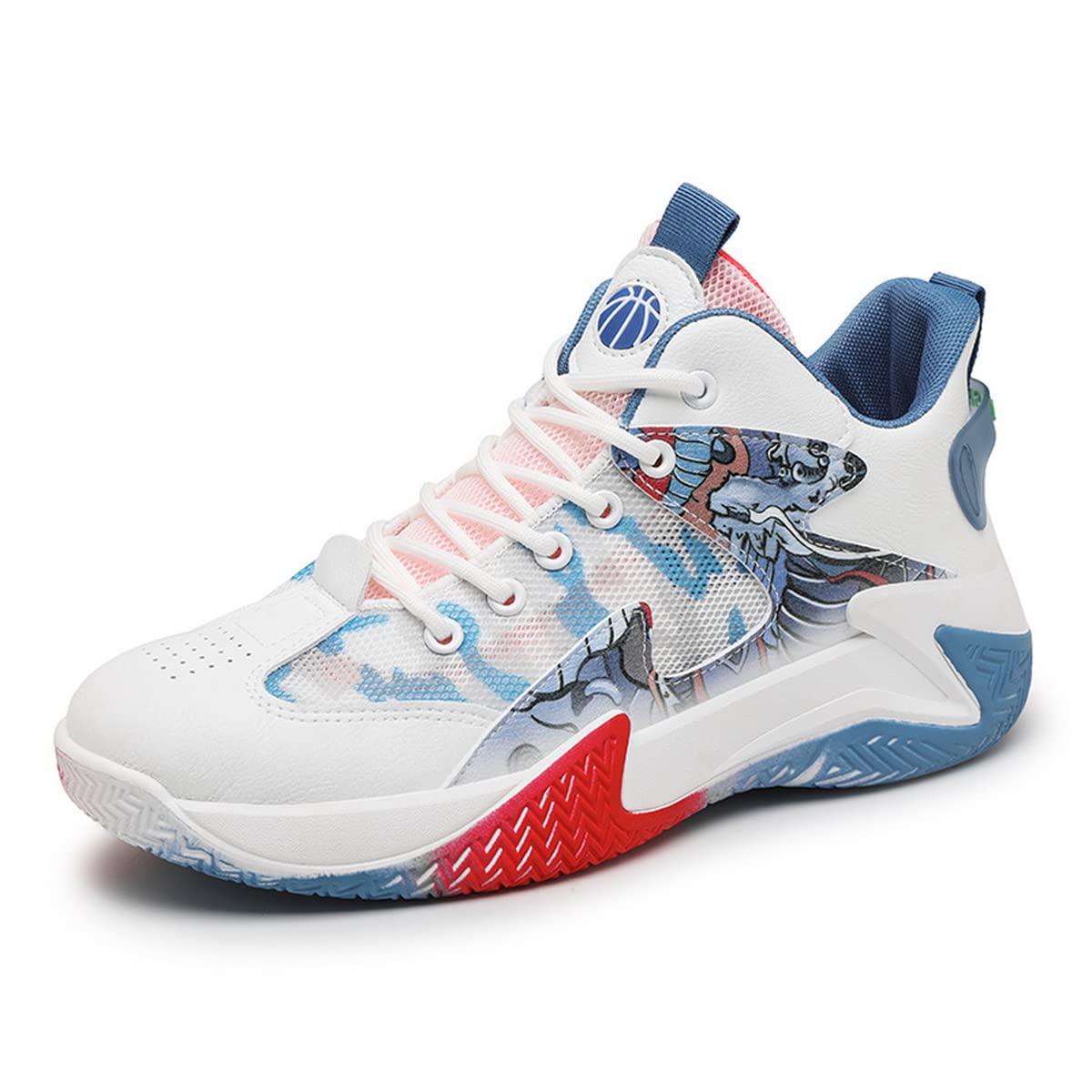 Men's Basketball Shoes - Non-Slip Low Top Sneakers for Indoor & Outdoor Sports | Comfortable Athletic Shoes for Training, Games & Casual Wear