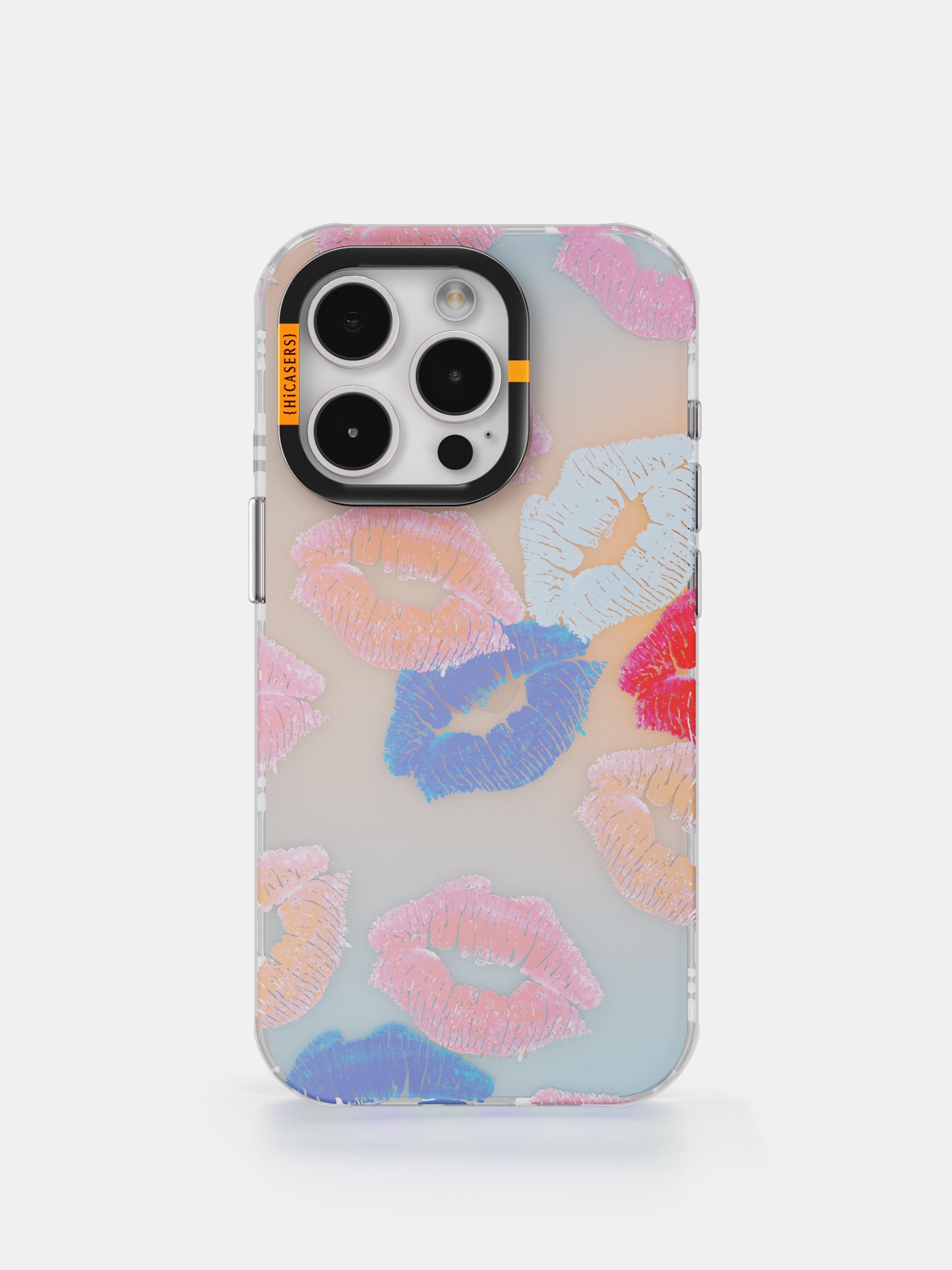Iridescent Lip Print Phone Case - Multichromatic Glitter Cover for iPhone & Samsung - Perfect for Parties, Selfies & Fashion Accessories