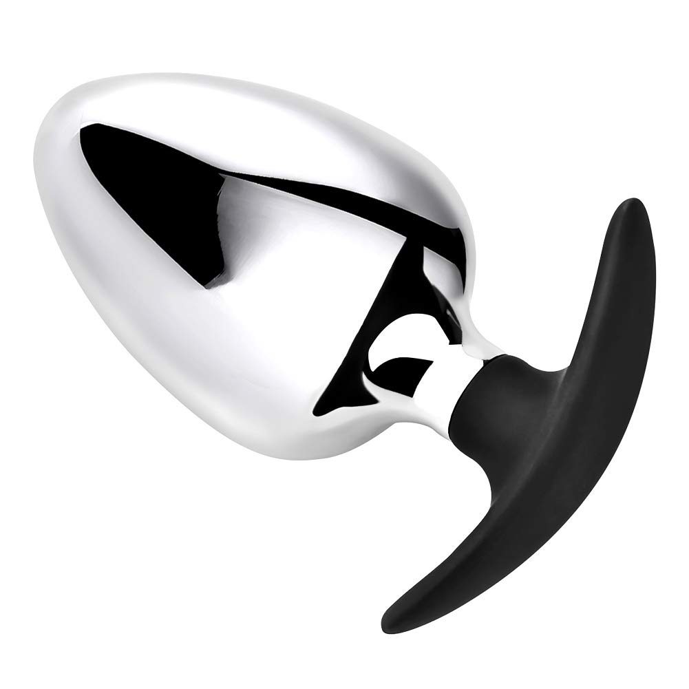 Romi Large Metal Anal Plug - Unisex Personal Massager for Full Sensation - Designed for Experienced & Intermediate Users (Small Size) - Perfect for Solo Play, Couples Exploration & BDSM Scenes