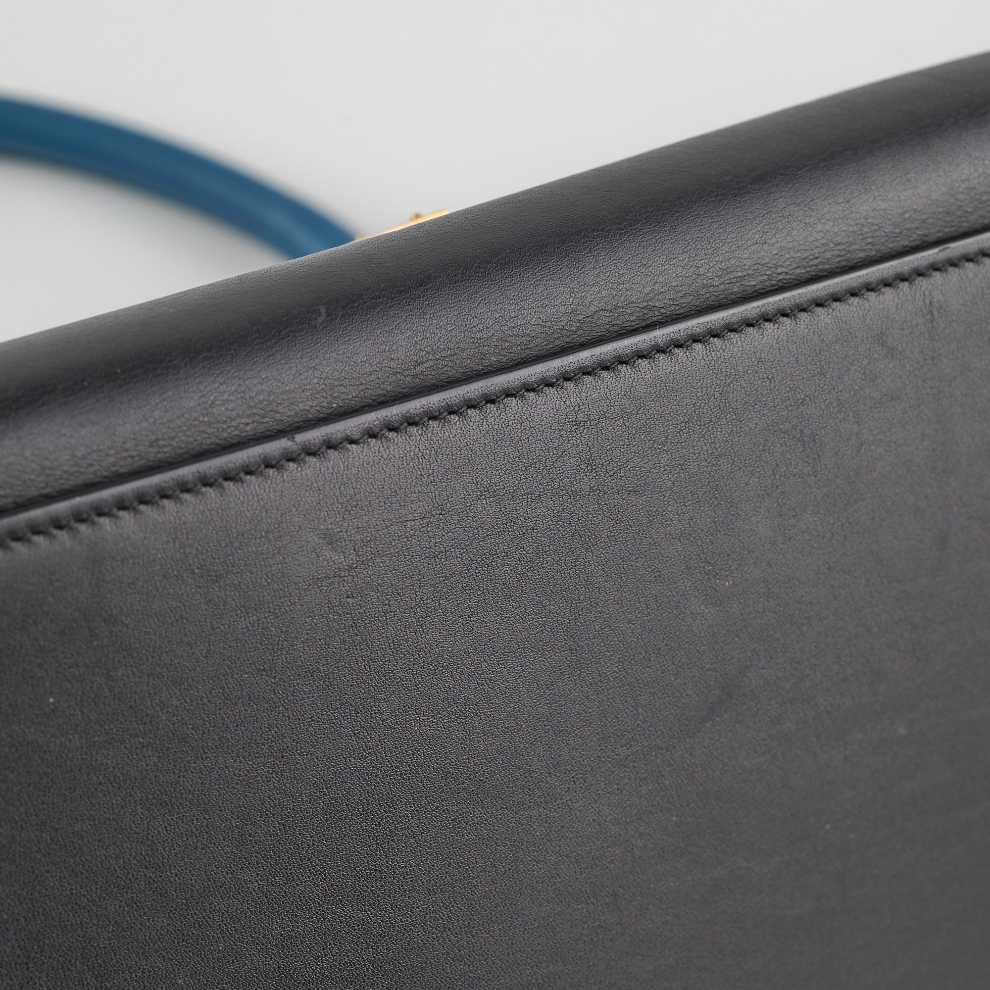 Celine Small Trapeze Handbag in Blue & Black | Luxury Crossbody Bag for Women | Perfect for Work, Travel & Evening Events