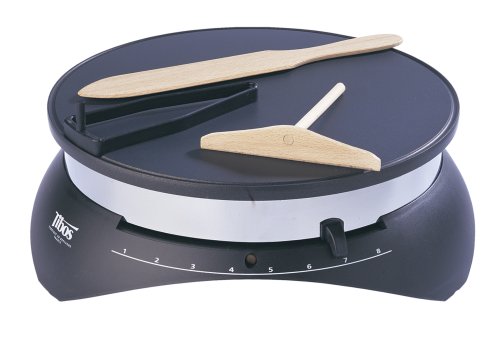 Original French Electric Crepe Maker with Wooden Spreader & Turner - 13