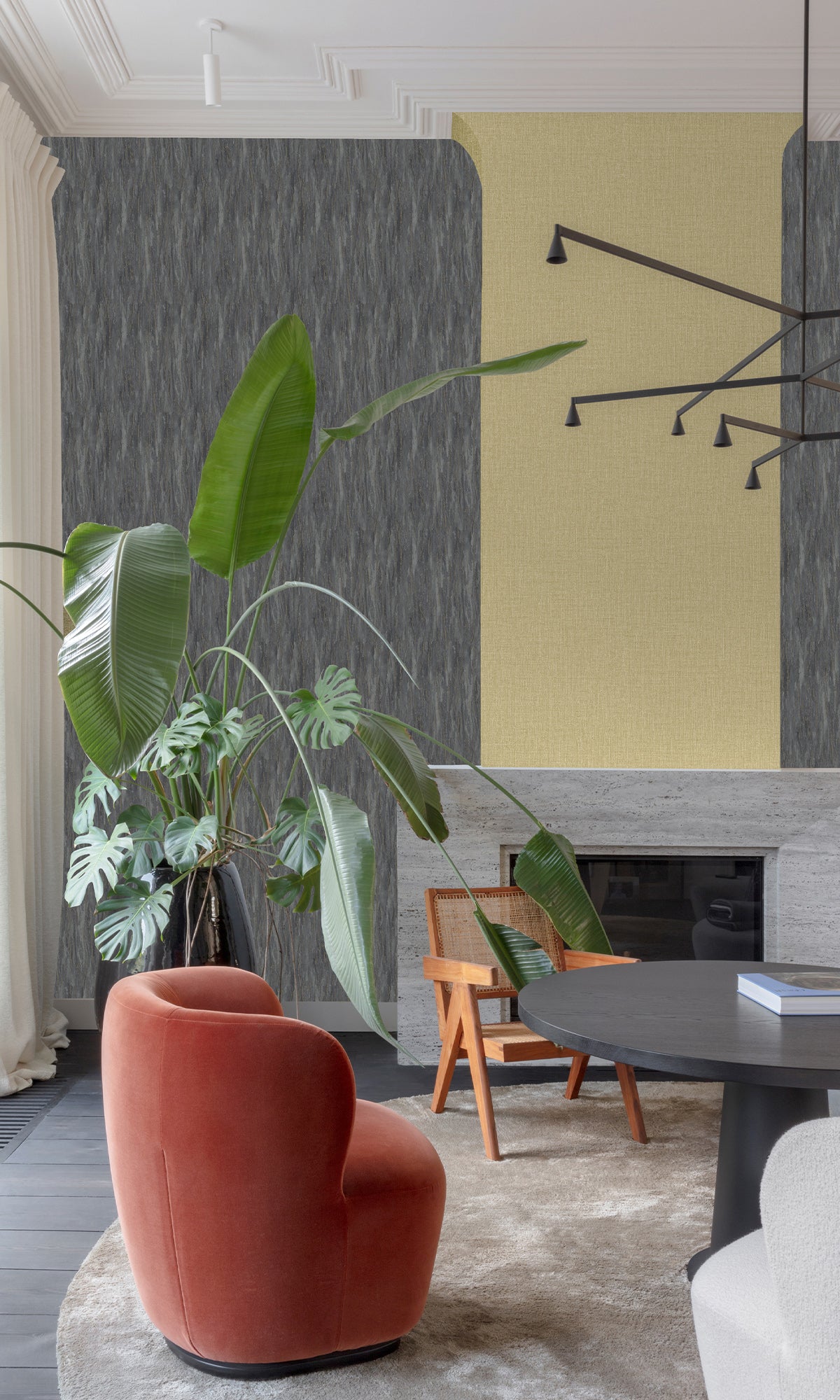 Castor Grey Faux Tree Bark Wallpaper R9821 - Peel and Stick Self-Adhesive Wallpaper for Living Room, Bedroom, Office Decor - Easy to Install Removable Wallpaper for Accent Walls