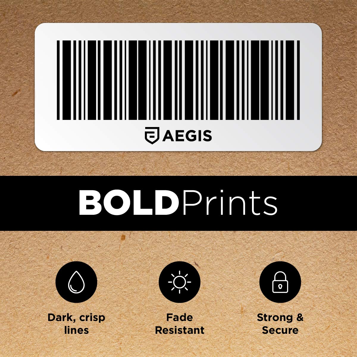 Aegis Adhesives Direct Thermal Labels - Compatible with DYMO 30334 (2-1/4
