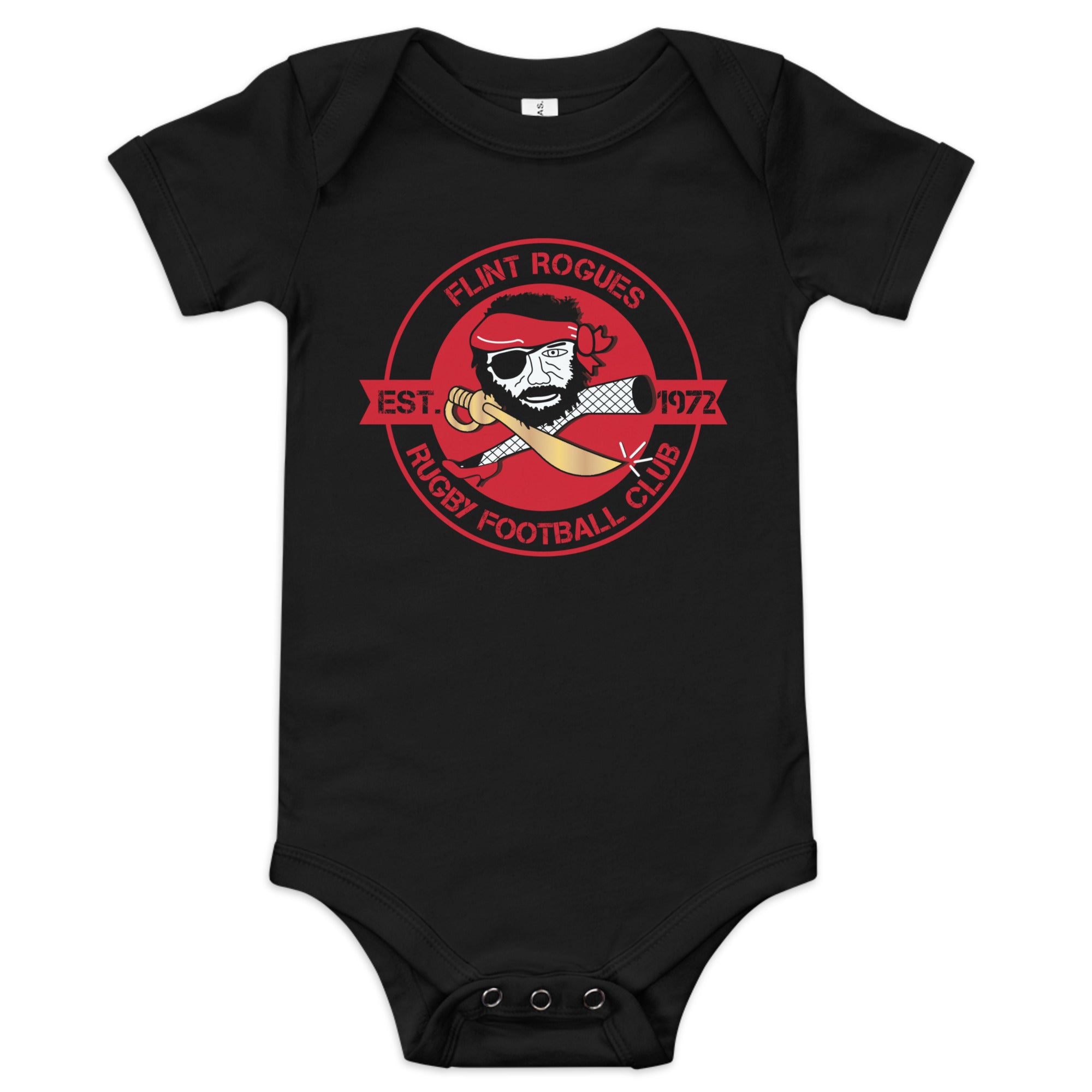 Flint Rogues RFC Baby Onesie - Soft Cotton Bodysuit for Newborns & Infants - Perfect for Playtime, Outings & Family Photos
