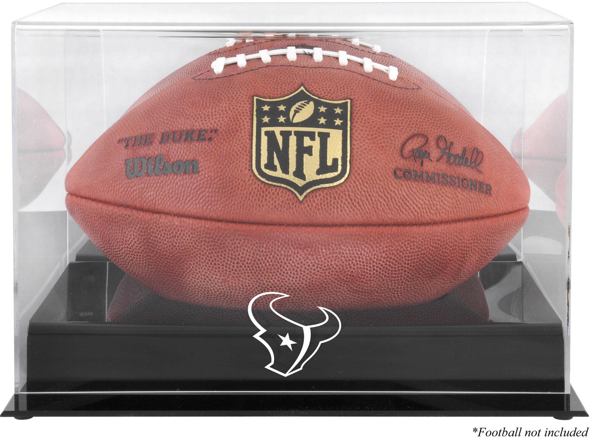 Houston Texans NFL Football Display Case - Premium Acrylic Football Logo Showcase (Case Only) - Perfect for Memorabilia, Collectibles & Fan Cave Decor
