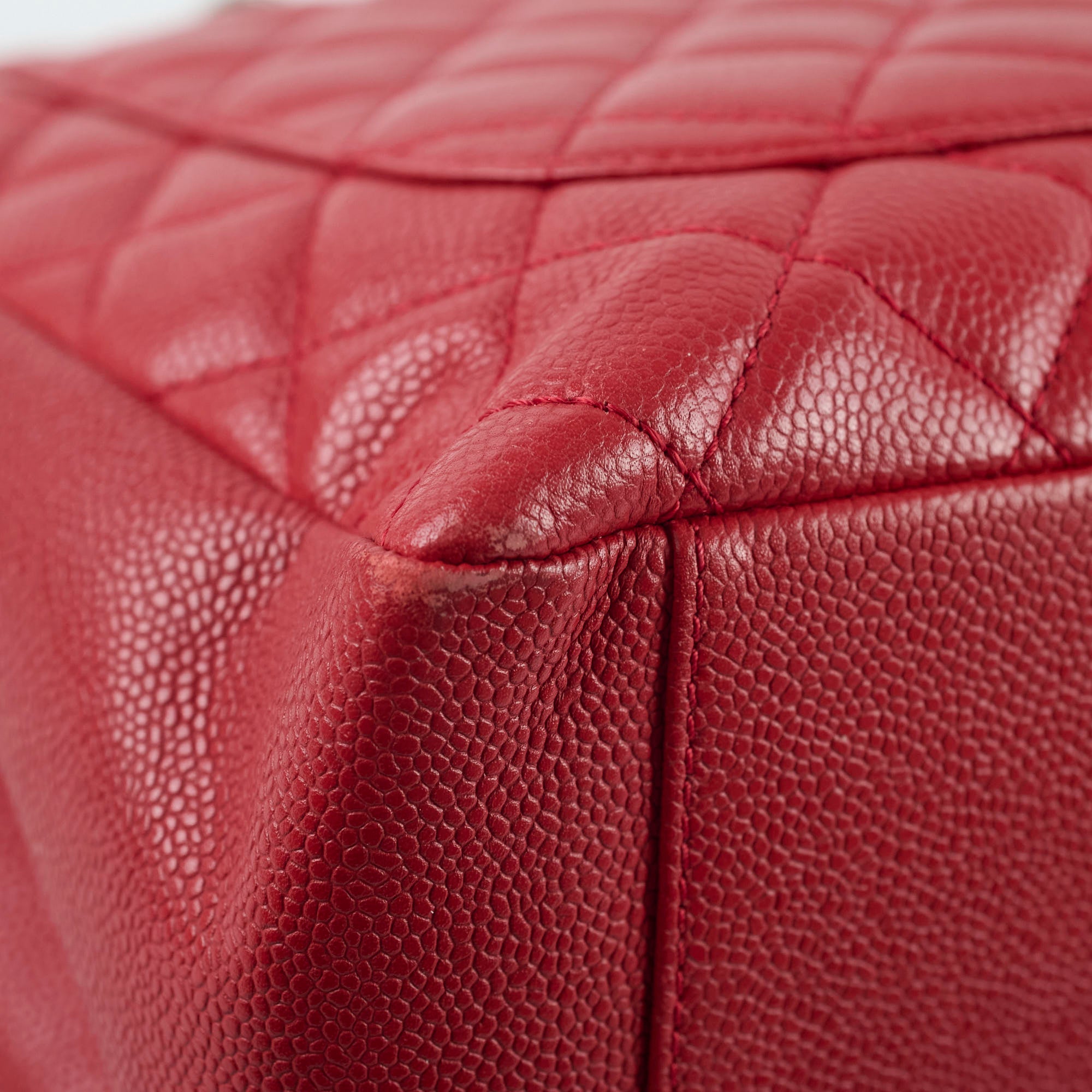 Chanel Caviar Leather Grand Shopping Tote GST Handbag - Red Luxury Designer Tote Bag for Women | Perfect for Work, Travel & Everyday Use