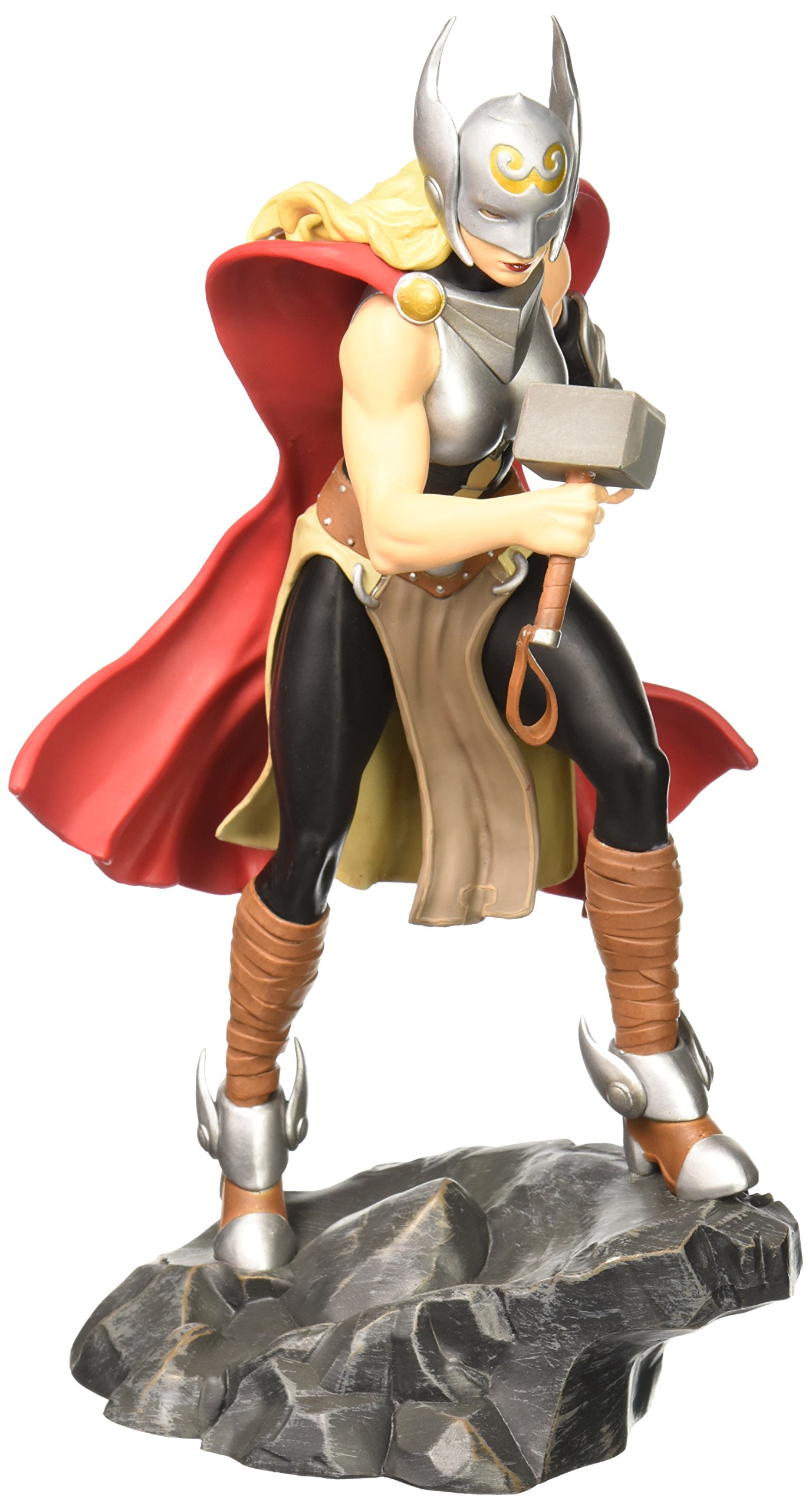 Marvel Lady Thor PVC Action Figure - Diamond Select Toys Collectible Statue | Perfect for Comic Book Fans, Home Decor & Gift Ideas