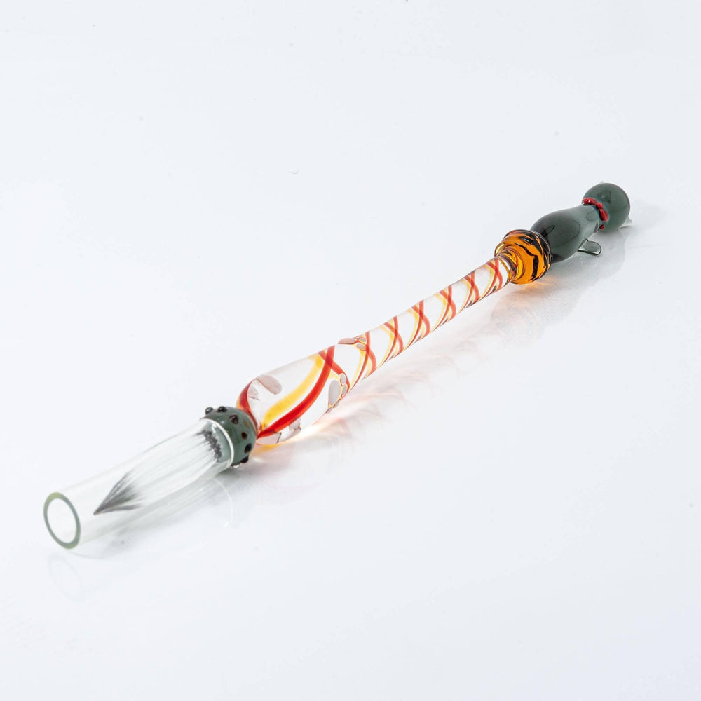 Black Nyanko (Cat) Glass Dip Pen - Elegant Calligraphy & Writing Tool for Artists, Journaling, and Lettering - Perfect for Ink Drawing, Handwriting Practice, and Creative Gifts