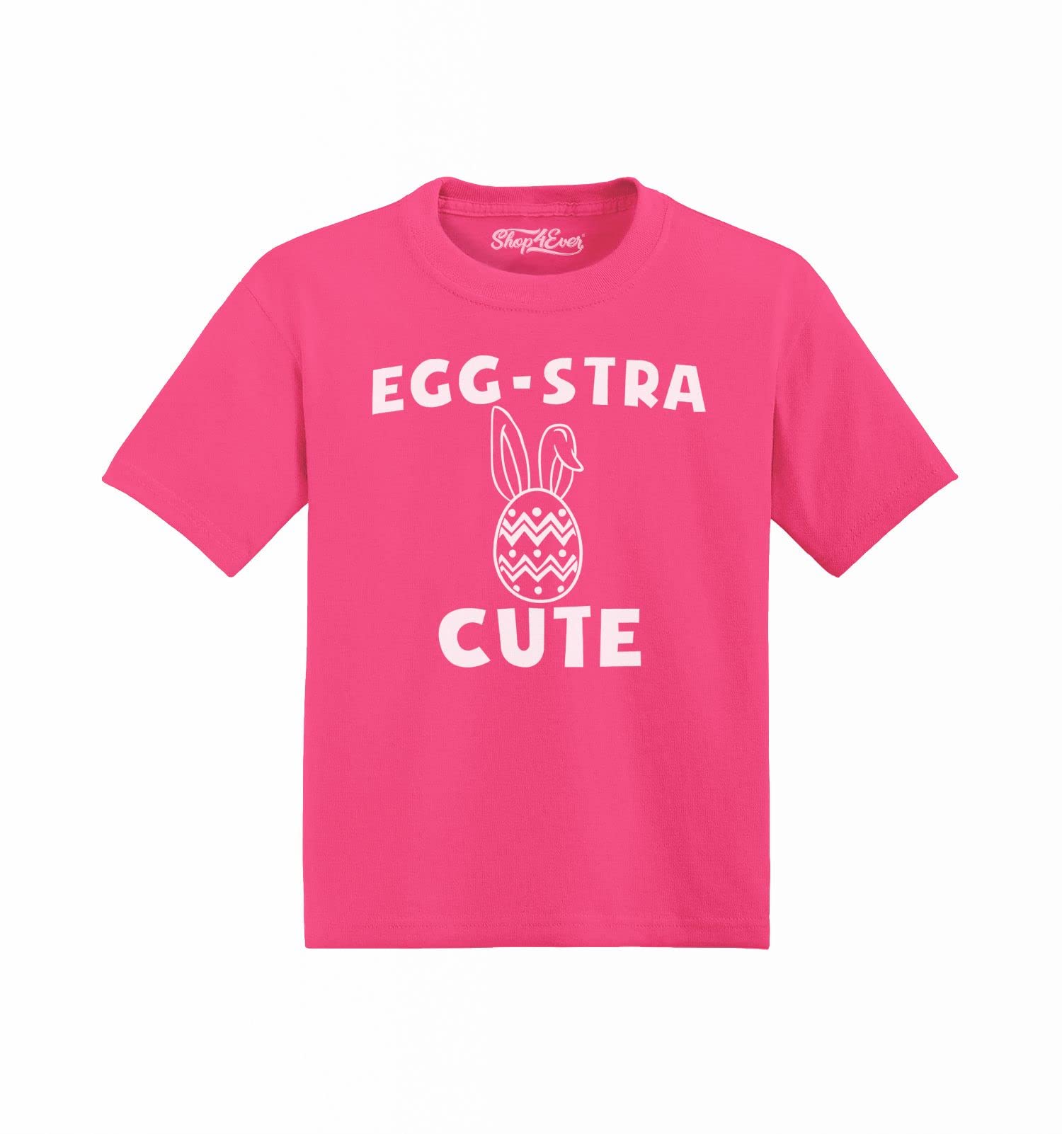 Shop4ever® Easter Bunny Egg Cotton Toddler T-Shirt - Cute Baby Easter Outfit for Boys & Girls - Perfect for Easter Egg Hunts & Spring Family Photos