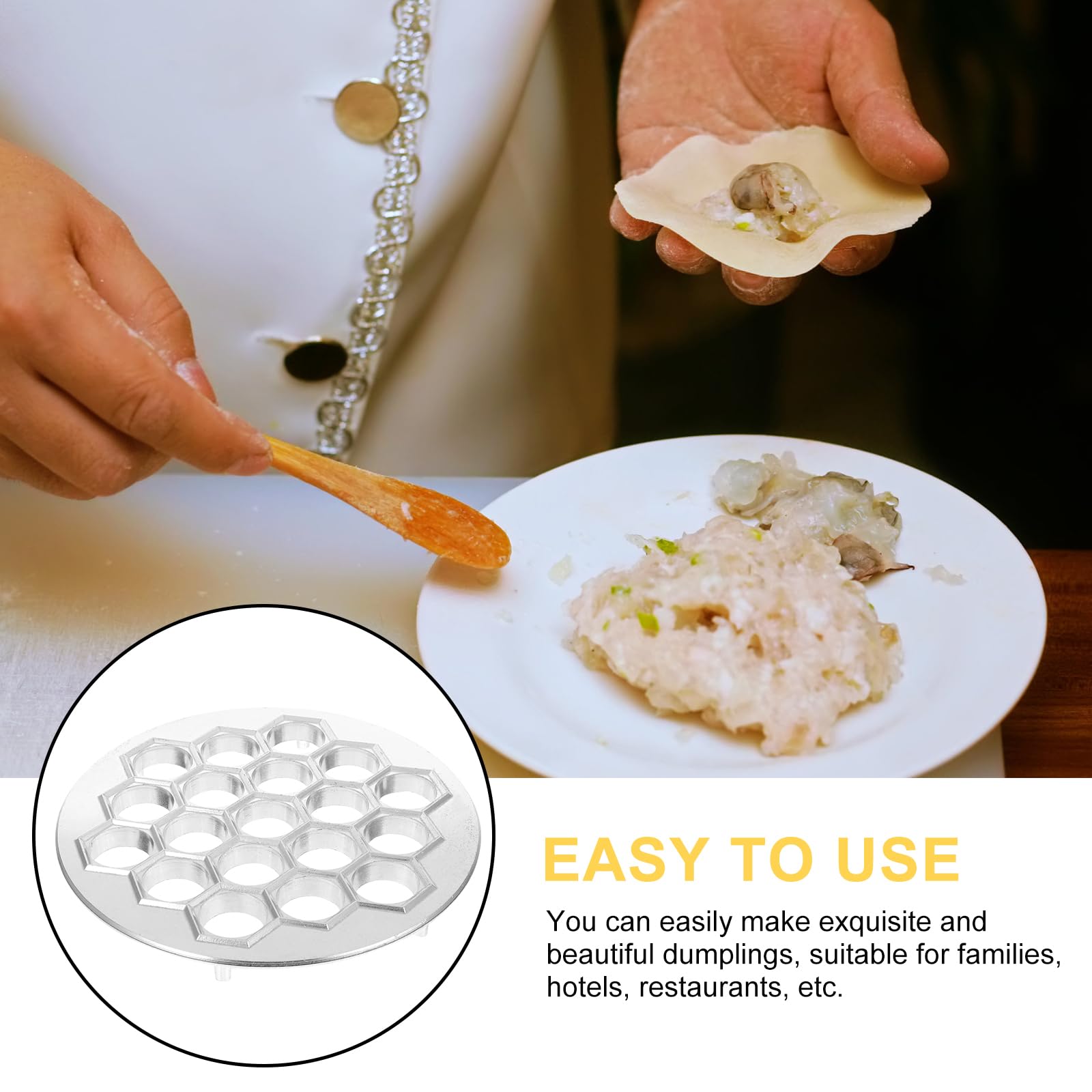 Premium Russian Dumpling Maker - Metal Pelmeni Mold for Homemade Meat Dumplings, Ravioli & Pelmeni | Durable Kitchen Gadget for Home & Restaurant Use | Perfect for Family Cooking, Party Snacks & Traditional Meals