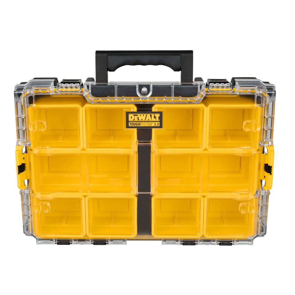 DeWALT DWST08040 ToughSystem 2.0 Full Size Tool Organizer with IP65 Waterproof Rating - Perfect for Construction Sites, Workshops & Outdoor Job Storage