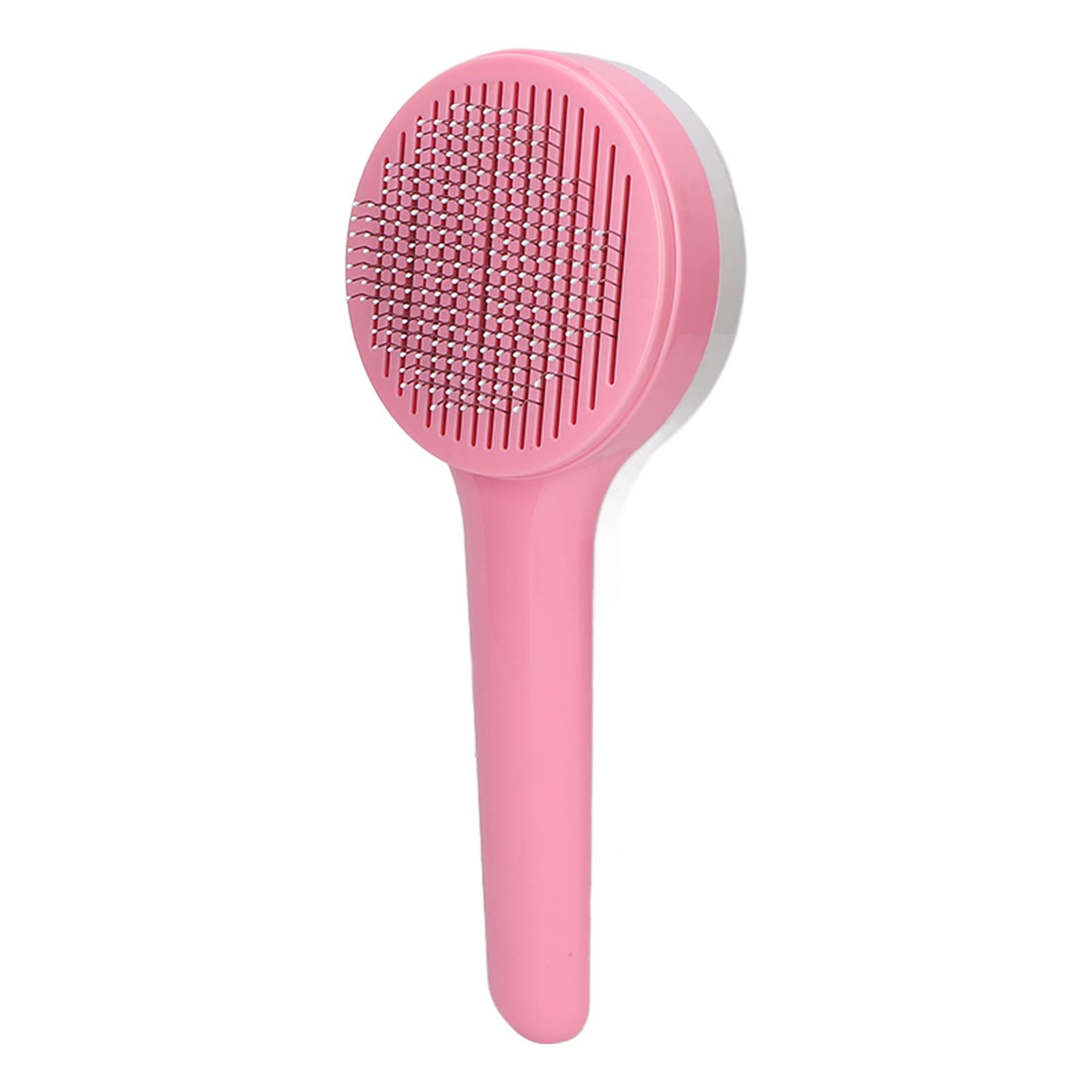 Wene Slicker Brush for Dogs - Gentle Deshedding Comb with Fine Teeth - One Click Hair Removal Tool - Painless Grooming Brush for Dogs & Rabbits - Perfect for Daily Brushing & Detangling Fur