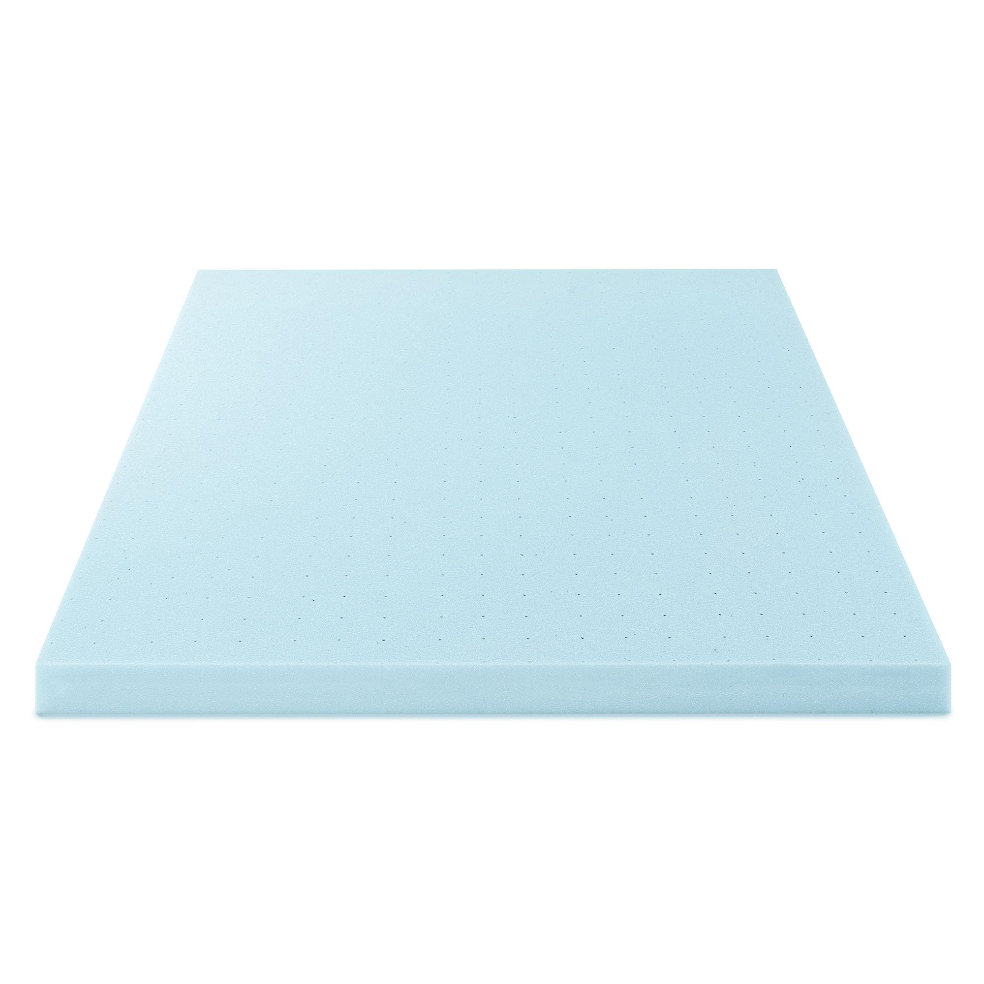4 Inch Cooling Gel Memory Foam Mattress Topper - Ventilated & CertiPUR-US Certified - Twin XL Blue - Best for Hot Sleepers & Pressure Relief - Perfect for Dorm Beds, Guest Rooms & RV Mattresses