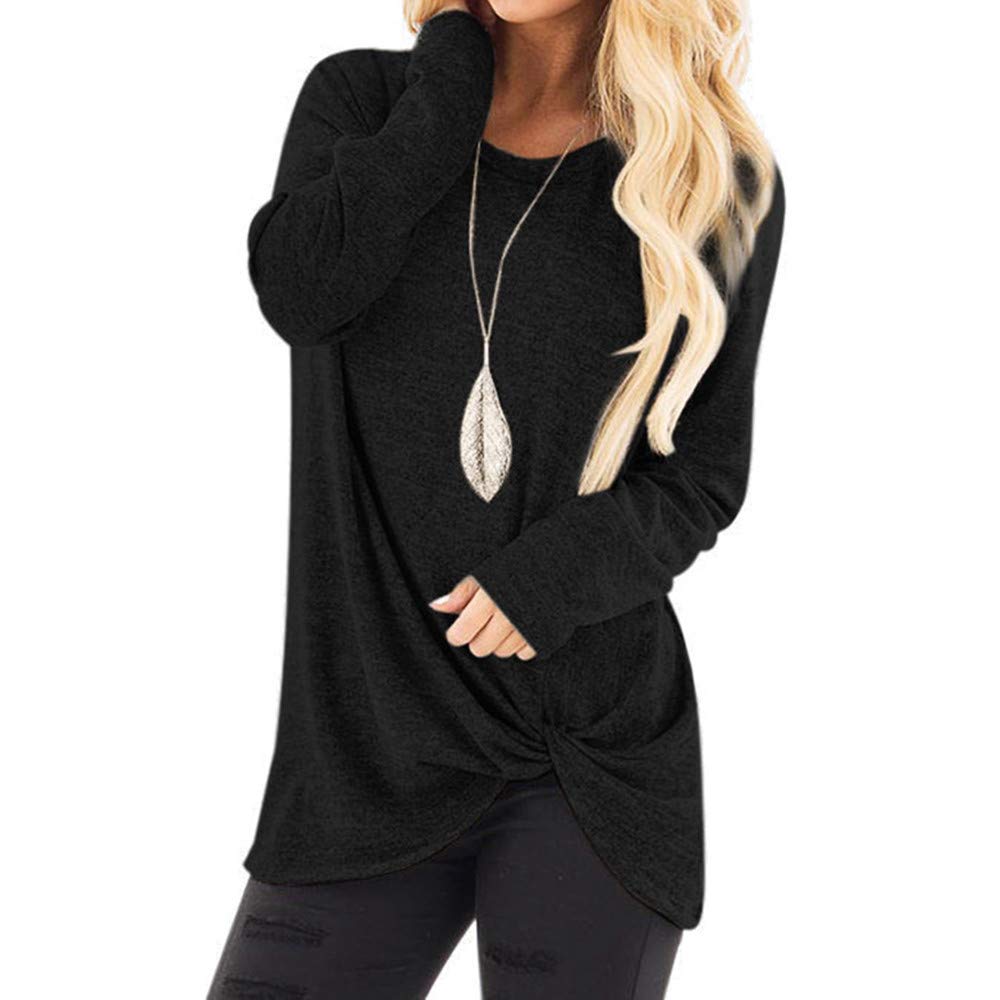 Quealent Women's Cold Shoulder Twist Knot Tunic Tops - Soft & Comfortable Blouses for Casual Wear, Office & Date Night Outfits
