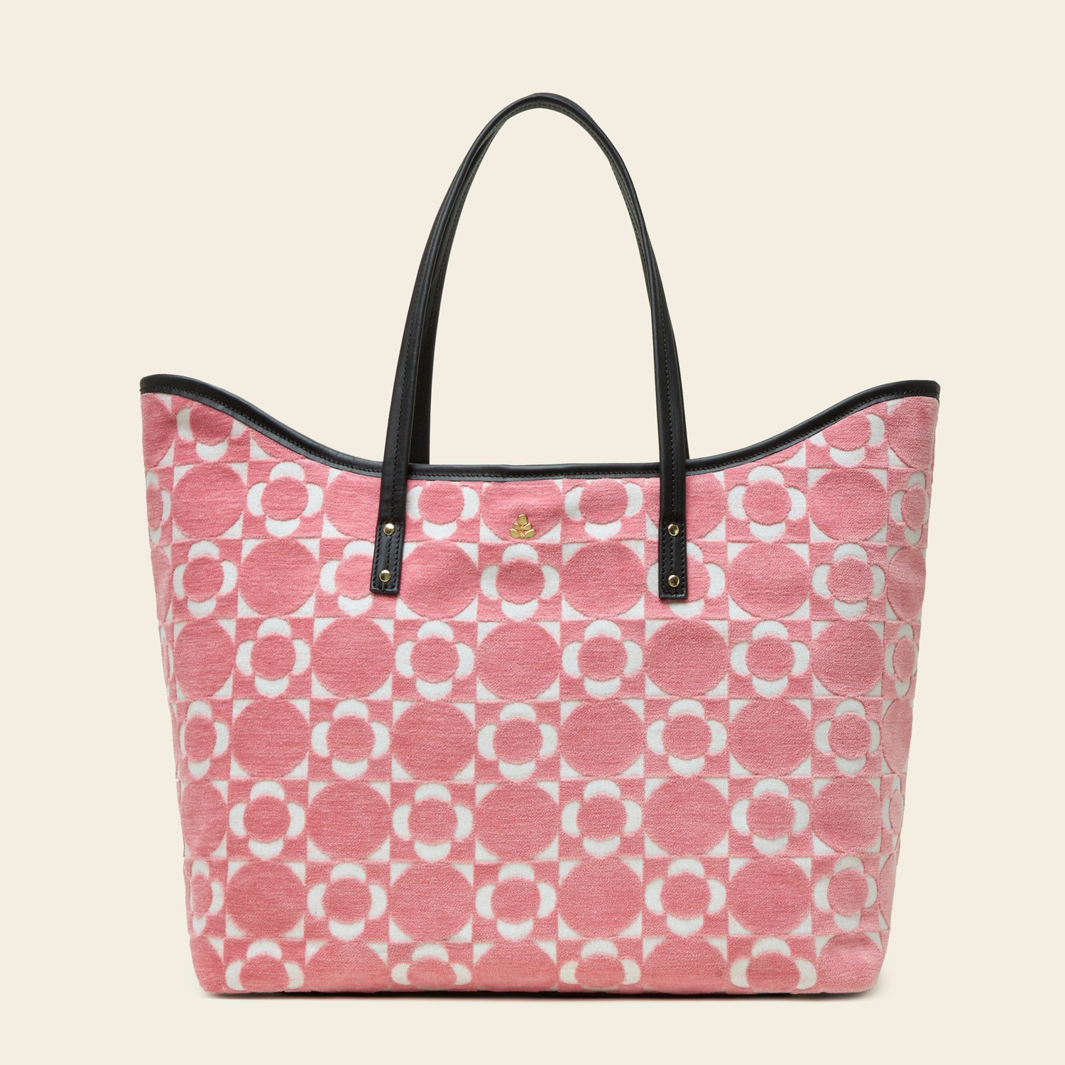Stylish Carrymore Tote Bag with Retro Tile Candy Print - Perfect for Beach, Shopping & Everyday Use