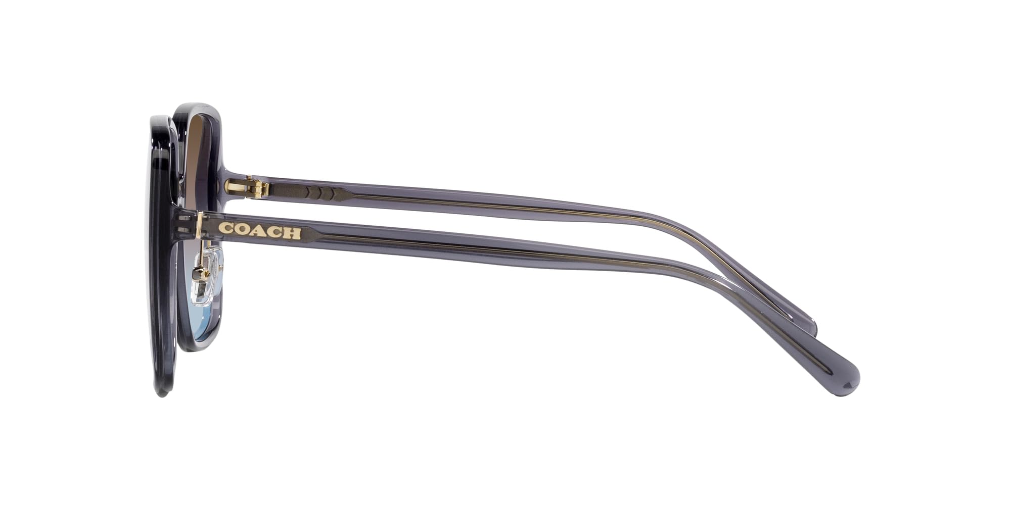 Coach Women's HC8368D Square Sunglasses - UV Protection, Polarized Lenses, Stylish & Lightweight for Outdoor Activities, Driving, and Beach Vacations