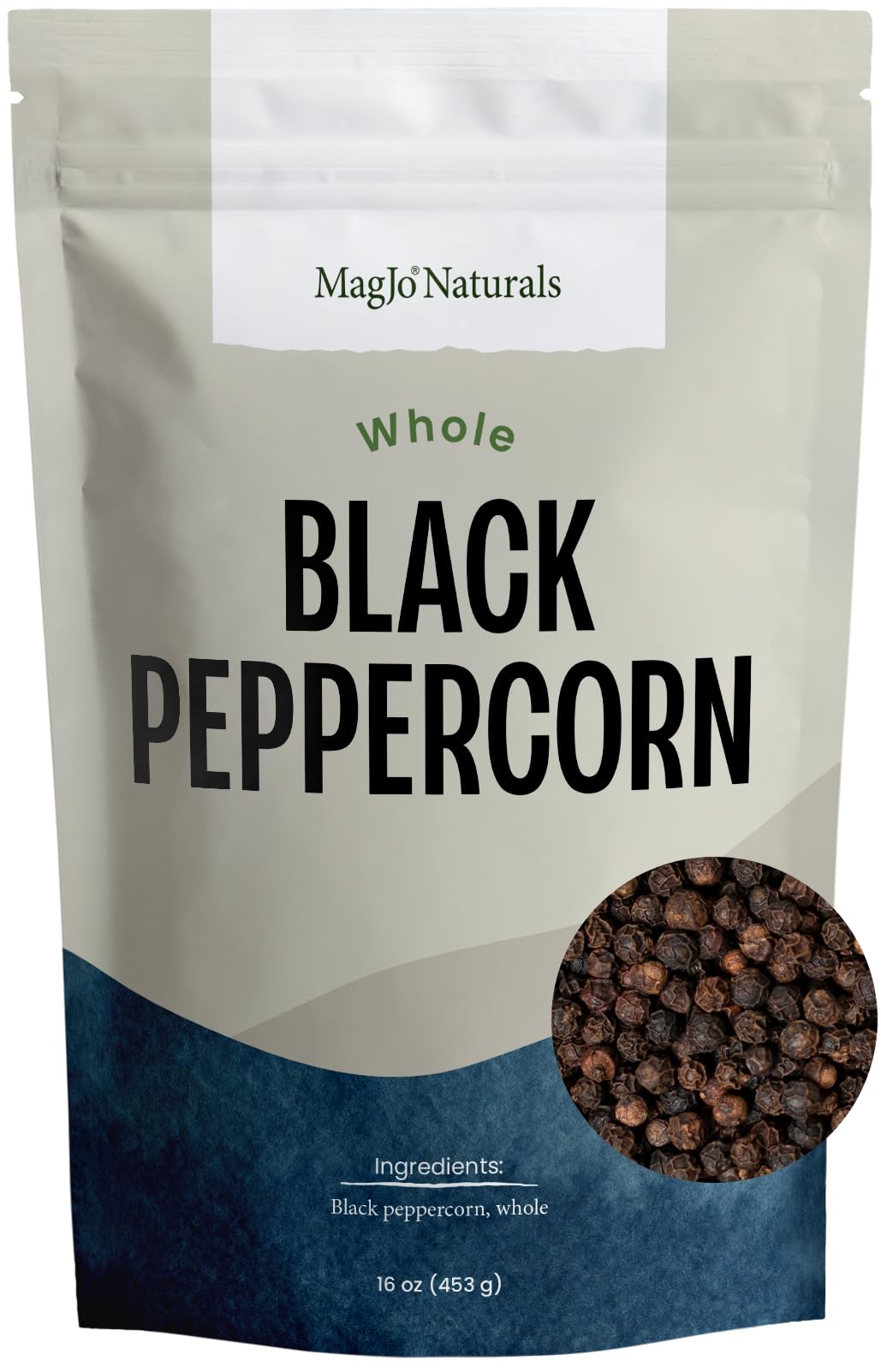 Premium Cambodian Memot Black Peppercorns Whole - MagJo Naturals Organic Spice for Cooking, Grilling & Gourmet Dishes - Authentic Kampot Pepper for Steak, Soup & Asian Cuisine