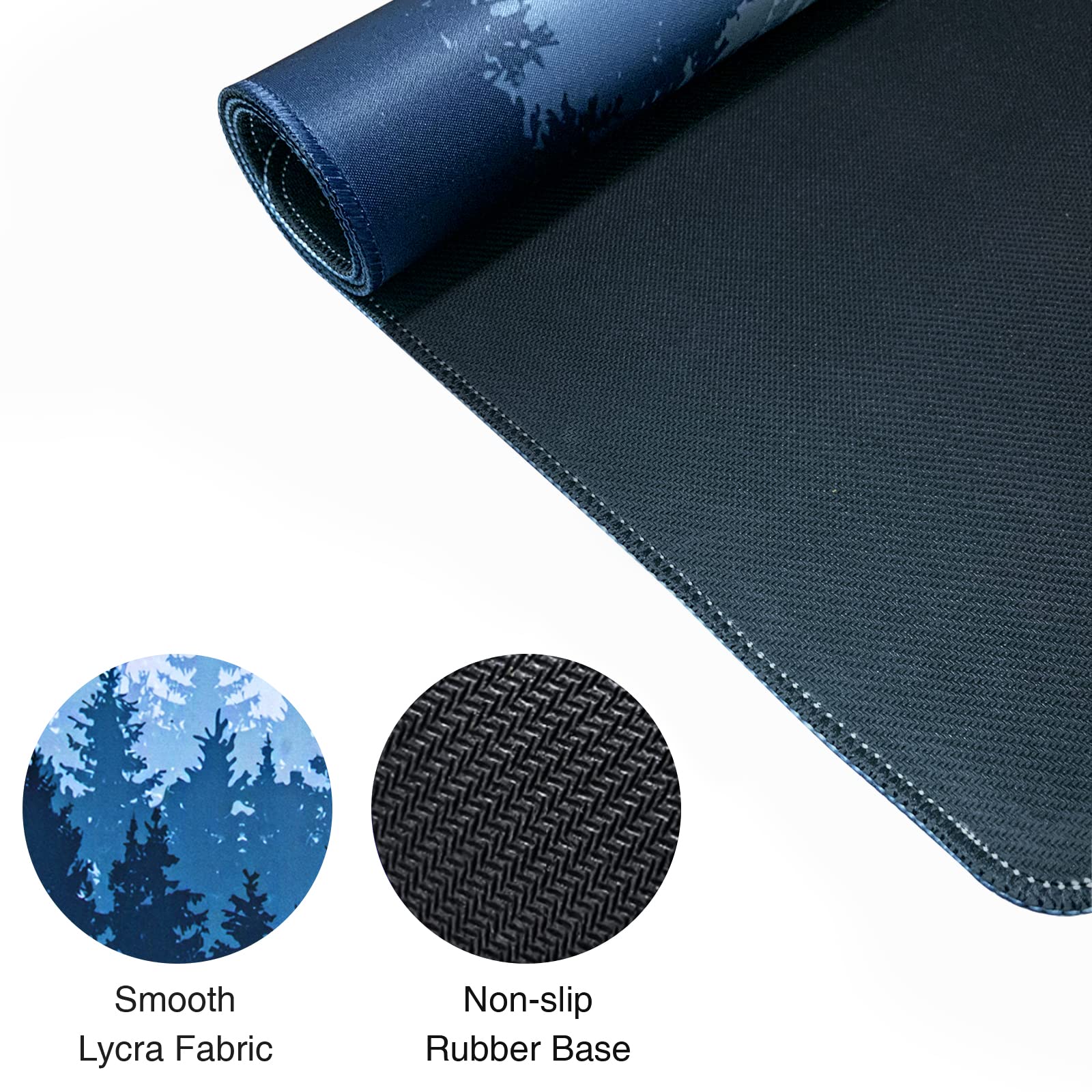 ETZ Large Gaming Mouse Pad 31.5 x 11.8 Inches, Non-Slip Rubber Base, Stitched Edges - Extended XXL Mouse Mat for PC, Laptop, Computer - Perfect for Gaming, Office Work & Home Use - Waterproof & Washable Desk Pad for Keyboard & Mouse