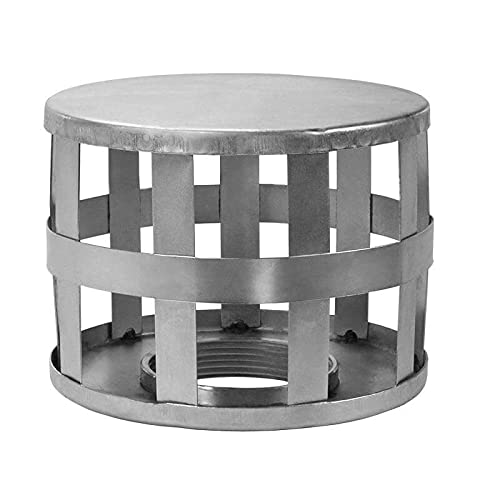 Gloxco 2 Inch Square Hole Suction Strainer - Zinc Plated Steel Filter for Pumps, Pools & Plumbing Systems (STR-SH200) - Ideal for Water Filtration, Industrial Use & Home Maintenance