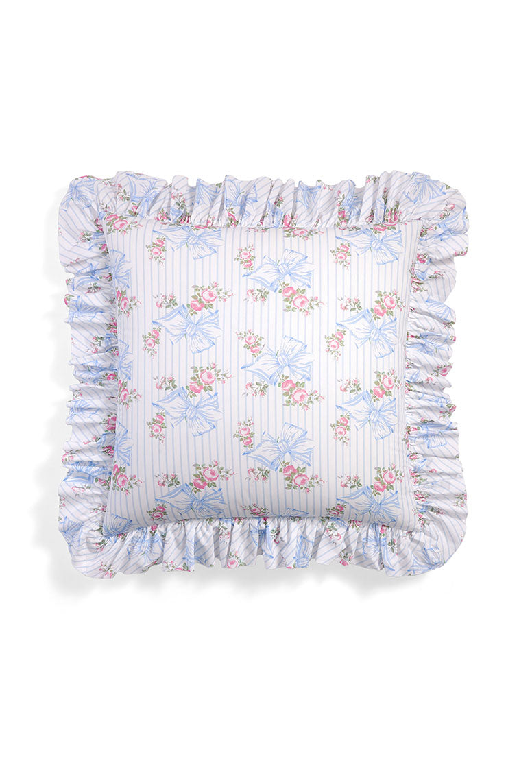 Elegant Ruffle Throw Pillow - Soft Decorative Cushion for Sofa, Bed & Home Decor - Perfect for Living Room, Bedroom & Nursery Accents