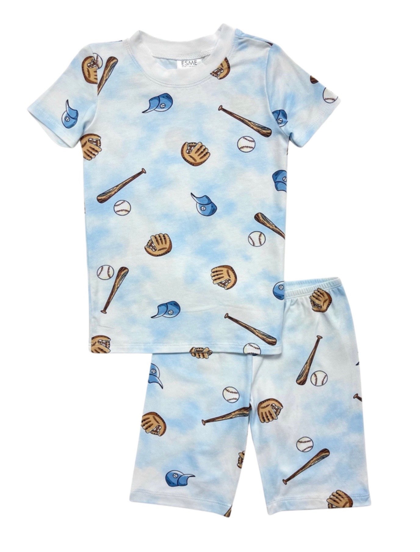 Men's Baseball Short Sleeve Top & Shorts Set - Comfortable Athletic Wear for Training, Games & Casual Outfits