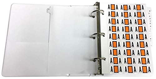Doctor Stuff - Reynolds & Reynolds ColorFile Compatible Alphabet File Folder Labels, Starter Set with 3-Ring Binder, Indexes & 2052 Assorted Labels (3/4