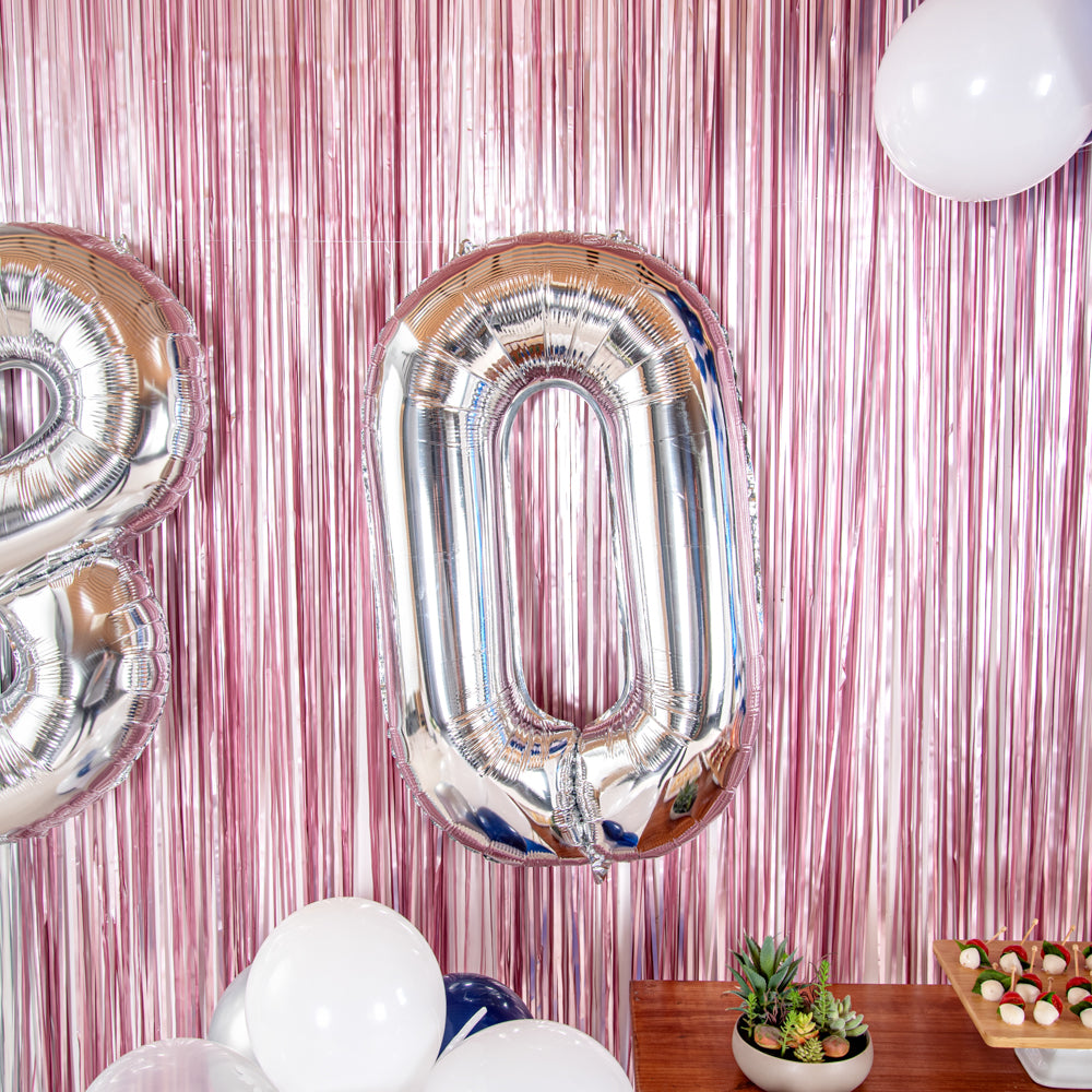 Balloonify Silver Mylar Number 0 Balloon - 40 Inch Large Foil Balloon for Birthday Parties, Baby Showers & Anniversary Decorations (1 Count)