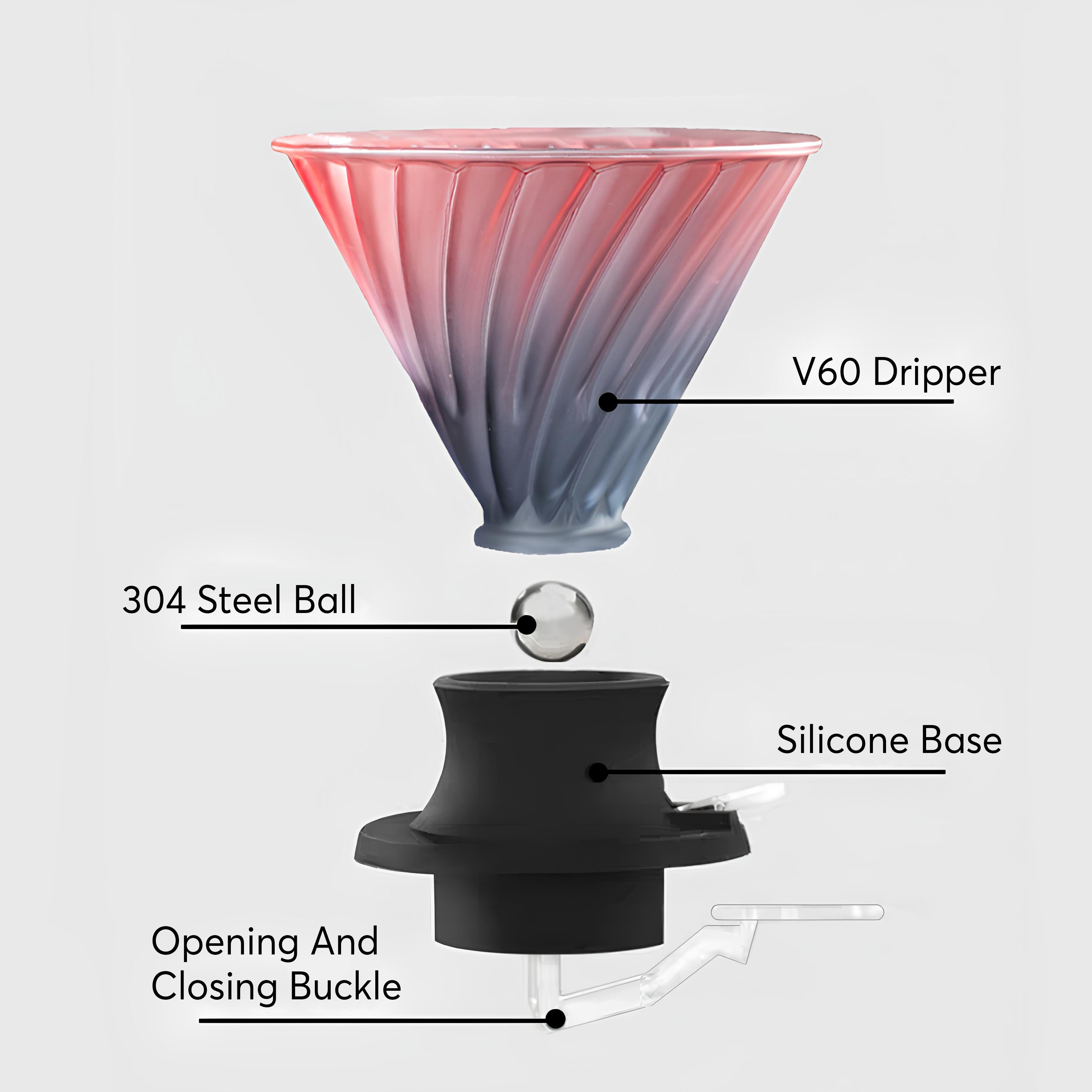 Premium V60 Pour Over Coffee Maker Set with Glass Dripper - Perfect for Home Baristas & Specialty Coffee Lovers - Ideal for Morning Brews & Coffee Tasting Sessions