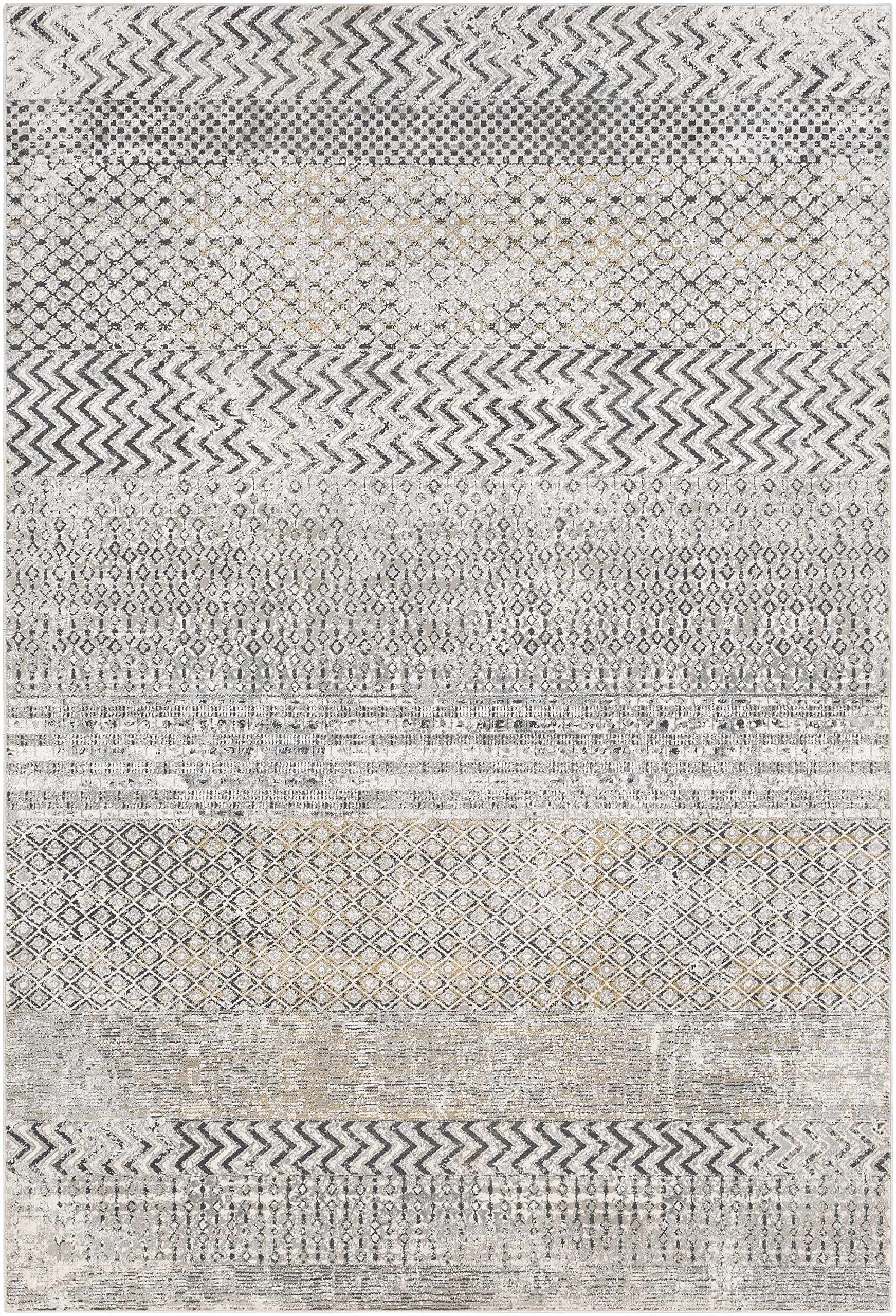 Hauteloom Rombauer Modern Gray Area Rug 7'10