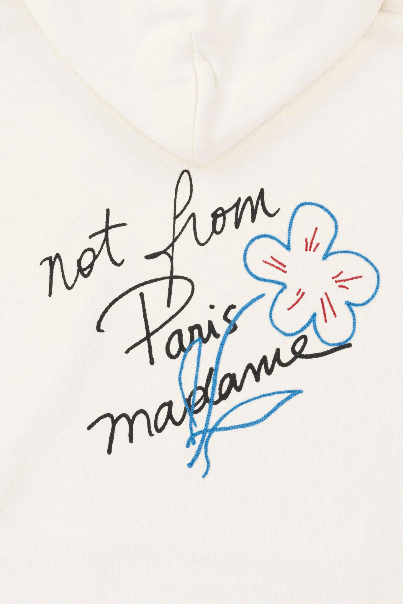 Funny Mr. D HO150 CO127 CM Slogan Hoodie Sweatshirt - Cream Color for Casual Wear & Street Fashion