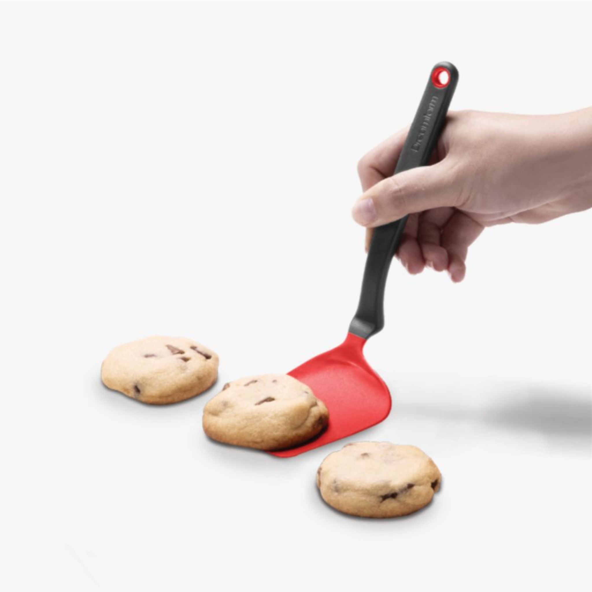 DreamFarm Mini Chopula Nylon Turner Spatula - Red (SH DFCU3529 RD) - Perfect for Cooking, Baking & Flipping Small Foods