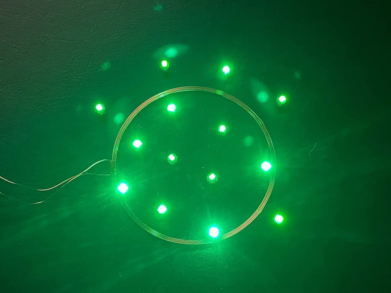 Taidacent 80mm Long Range 5V Wireless LED Coil - Adjustable Brightness Inductive Charging Module with 10 Colorful LEDs | Perfect for DIY Electronics, Smart Home Lighting & Wireless Charging Projects