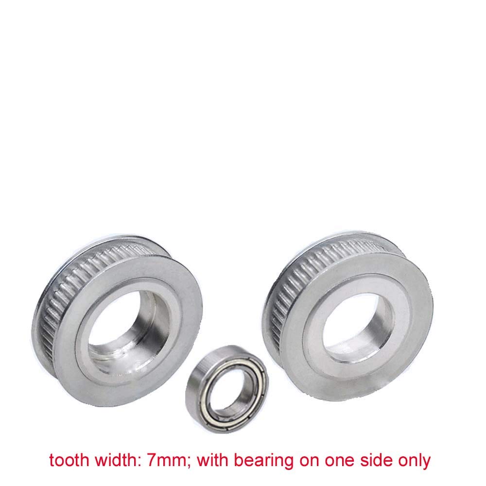 GT2 40T Idler Timing Pulley with Bearing - 8mm Bore 2mm Pitch Tension Pulley for 6mm Width Belt (7mm Teeth Width) - Perfect for 3D Printers, CNC Machines & Industrial Automation