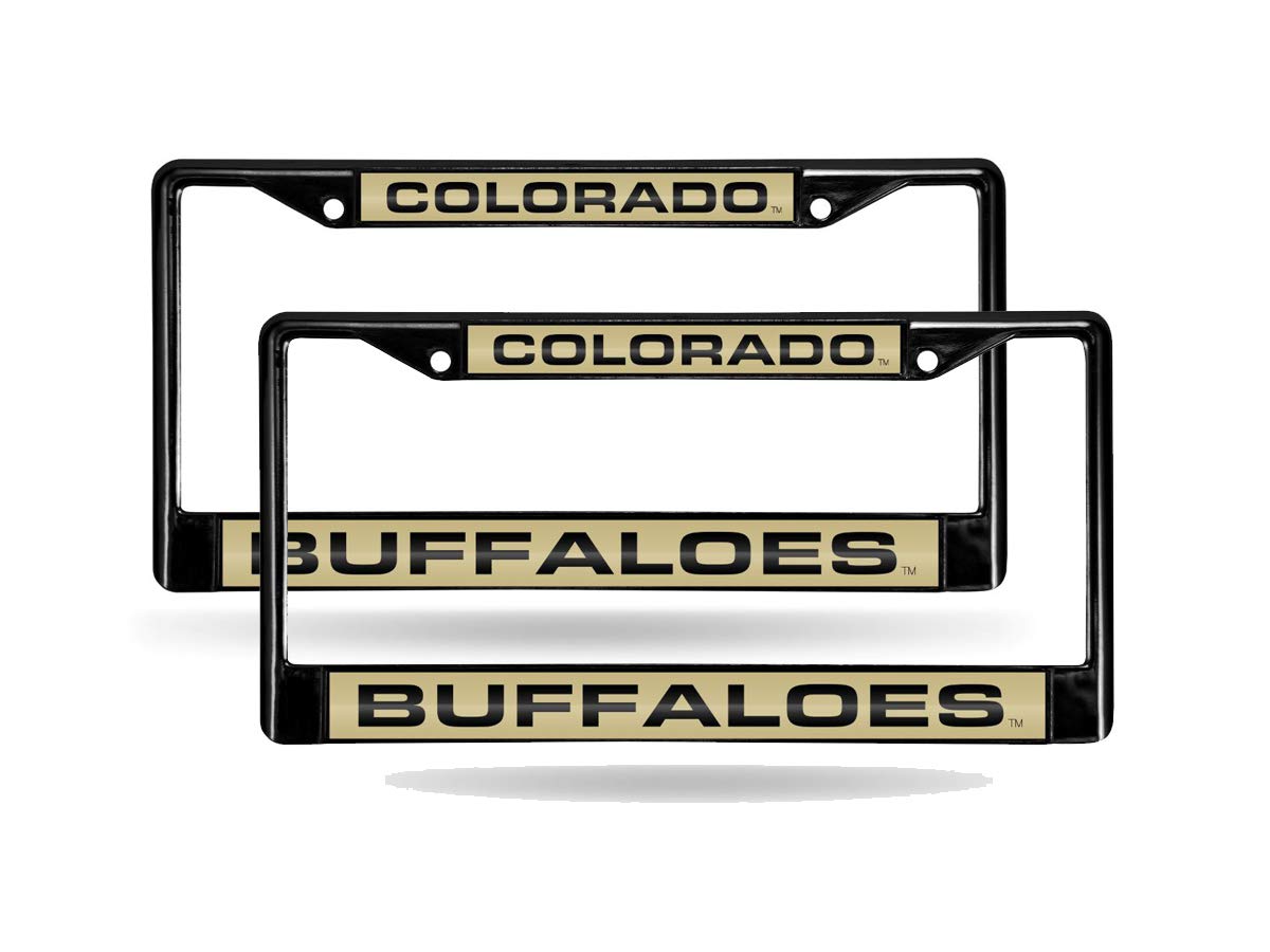 Colorado Buffaloes Black Metal Laser Cut License Plate Frame - Set of 2, Durable Rust-Proof Car Accessories for Trucks & SUVs - Perfect for Alumni, Fans & Game Day Spirit