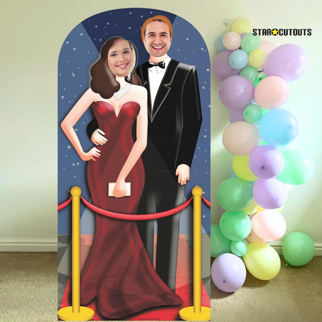 Star Cutouts SC170 Red Carpet Stand-in Life Size Cardboard Cutout - Perfect for Hollywood Parties, Movie Premieres & Celebrity Themed Events