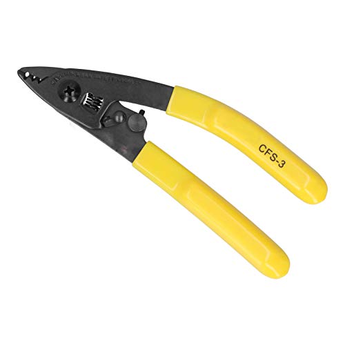 Fiber Optic Cold Splicing Tool Kit - Professional Pliers & Drop Cable Coating Scissors for Precise Fiber Cleaving | Ideal for Telecom, Network Installation & Fiber Optic Repairs