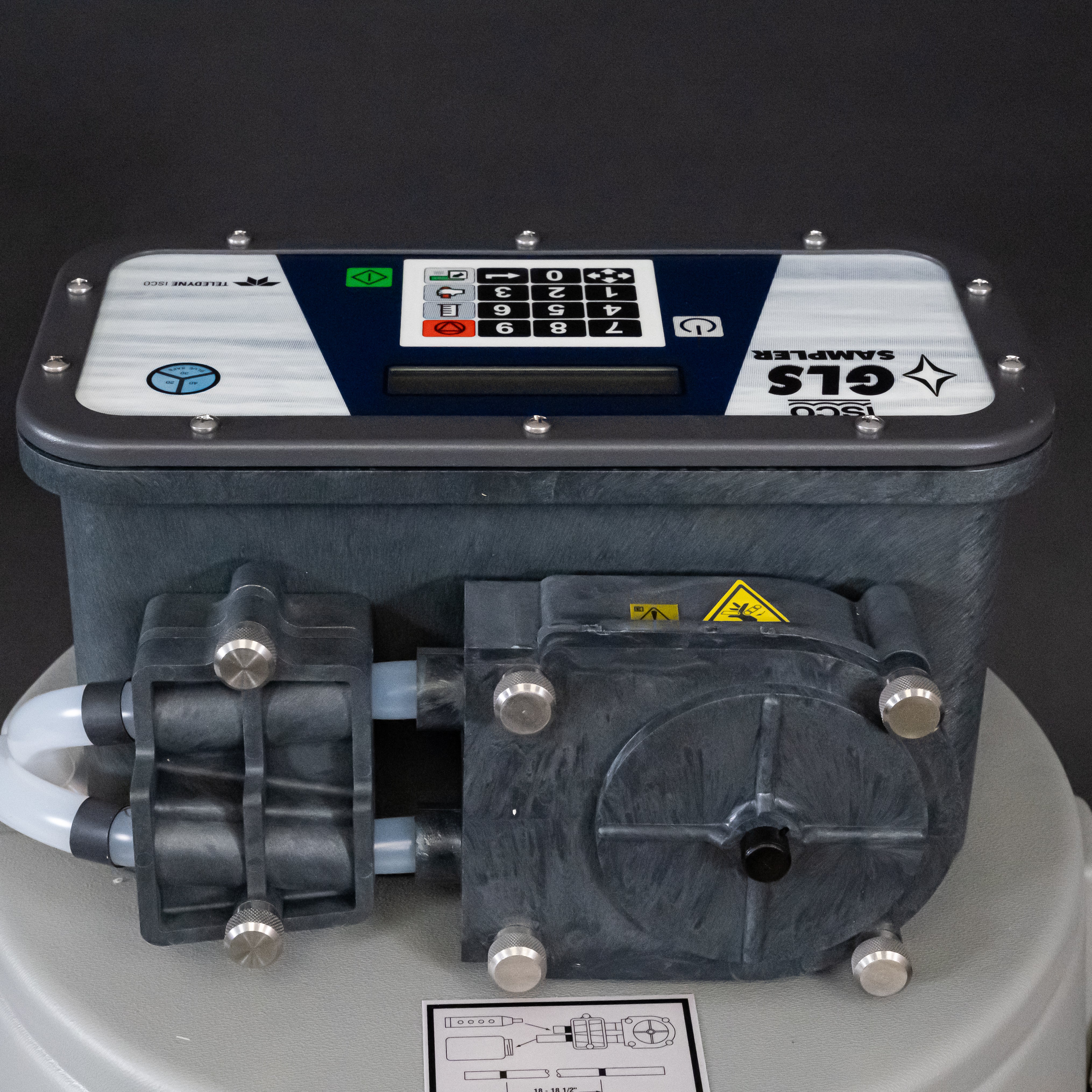 GLS Portable Composite Sampler with 1 Gallon Polypropylene Bottle - Water Testing Equipment for Environmental Monitoring & Industrial Sampling