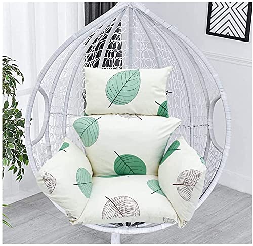 Outdoor Hanging Egg Chair Cushion Replacement - Thick Swing Seat Cushion with Headrest & Armrests, Removable & Washable for Patio, Garden, Balcony - Perfect for Relaxing, Lounging & Outdoor Decor
