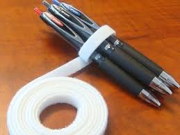 VELCRO 1815-OW-PB/B White Nylon Hook and Loop Strap - 1.5