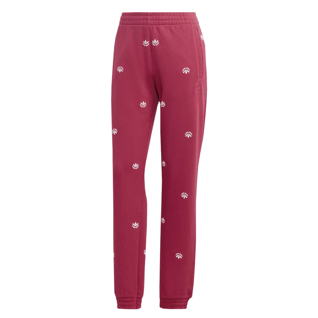 Adidas Women's Allover Mini Crest Logo Sweatpants (IJ8299) - Comfortable Casual Joggers for Gym, Lounge & Everyday Wear