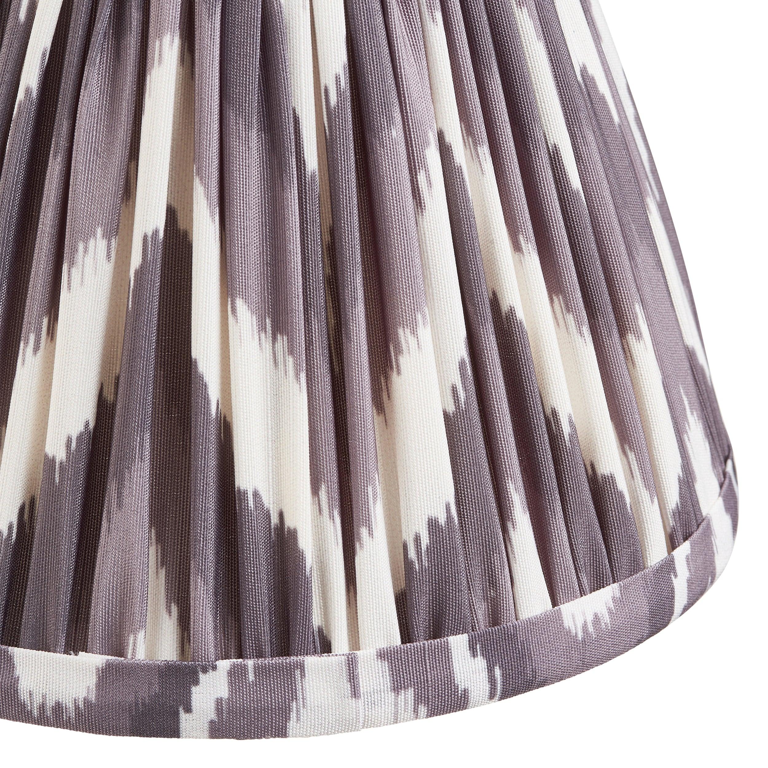Vintage Dome Wing Brass Wall Light with 16cm Pearl Grey Zigzag Shade - Perfect for Bedroom, Living Room, and Hallway Lighting