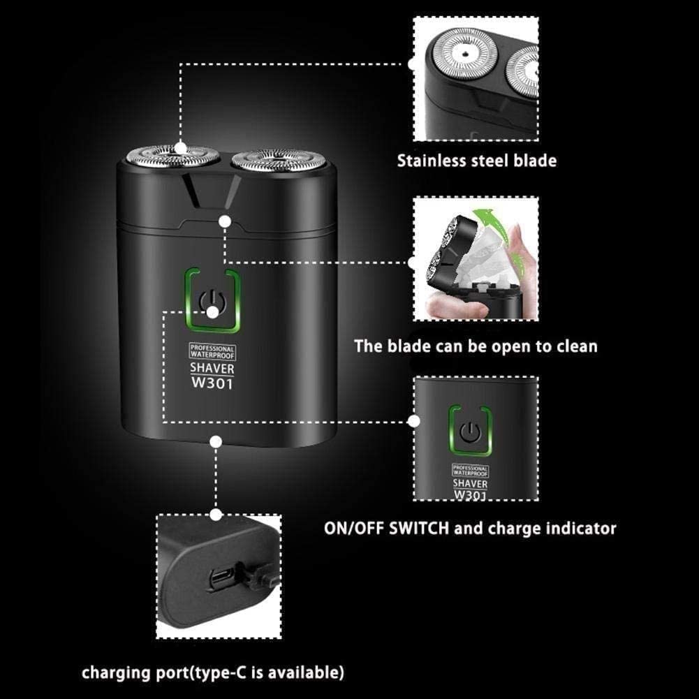 Best Electric Razor for Men - Wet & Dry Painless Shaving, Cordless Rotary Rechargeable Shaver - Perfect for Travel, Home & Daily Grooming
