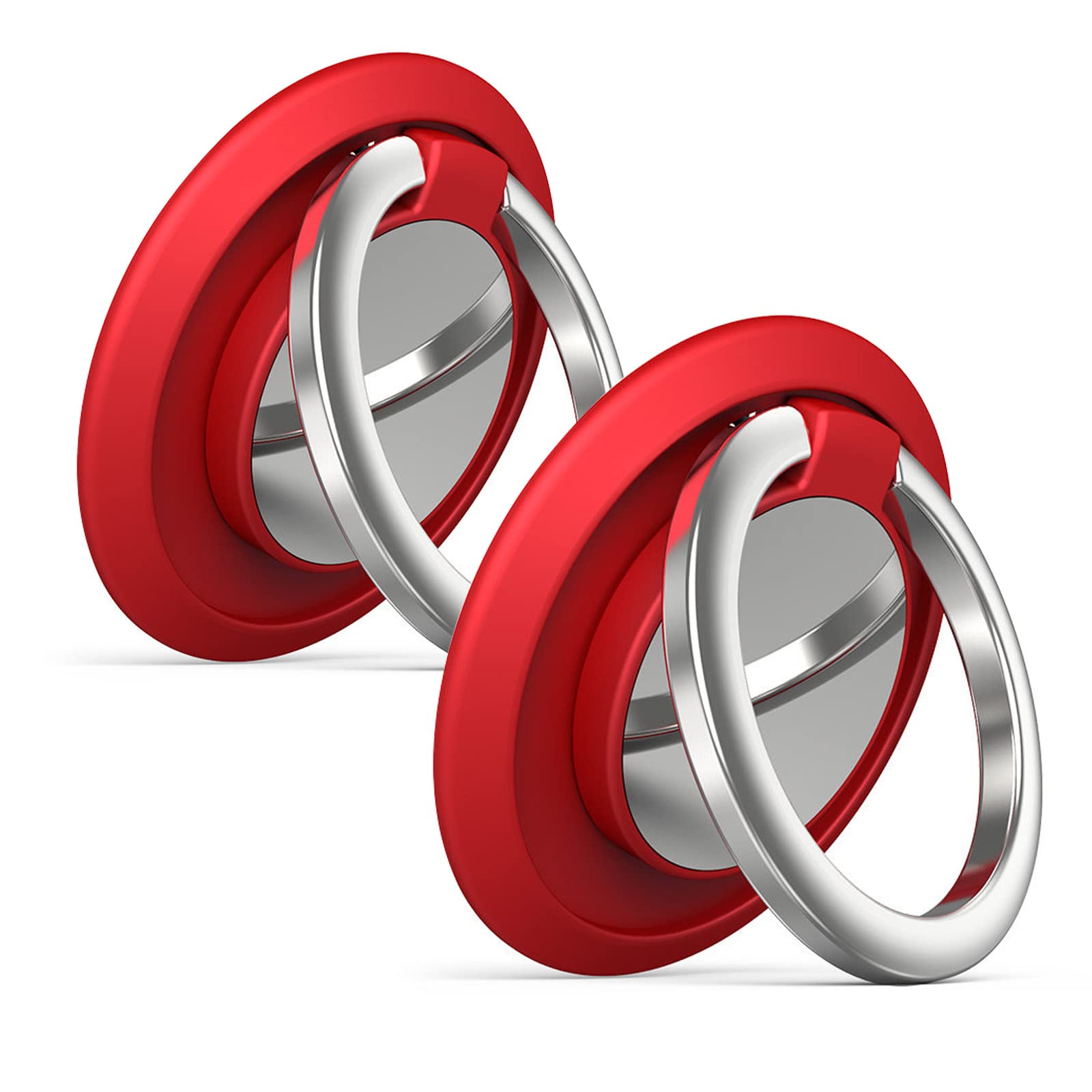 2 Pack 360° Rotating Phone Ring Holder - Adjustable Kickstand for Secure Grip - Perfect for Selfies & Videos