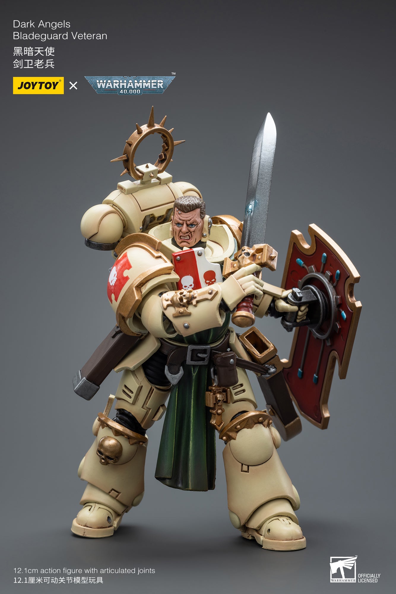 JOYTOY 1/18 Scale Warhammer 40K Bladeguard Veteran Action Figure - Collectible Miniature for Warhammer Fans, Tabletop Gaming & Display