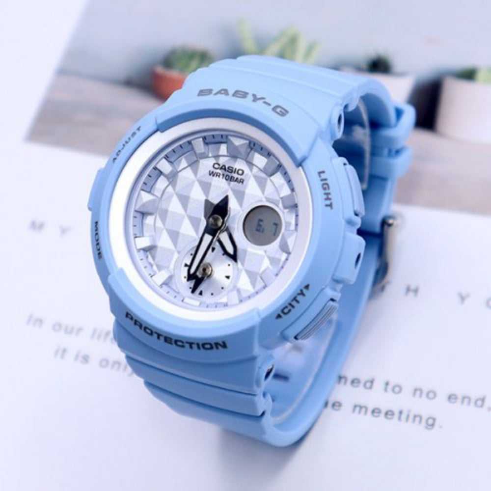 CASIO BABY-G BGA-190BE-2ADR Digital Quartz Women's Watch - Blue Resin Band, Shock Resistant, Water Resistant - Perfect for Sports, Outdoor Activities & Everyday Wear