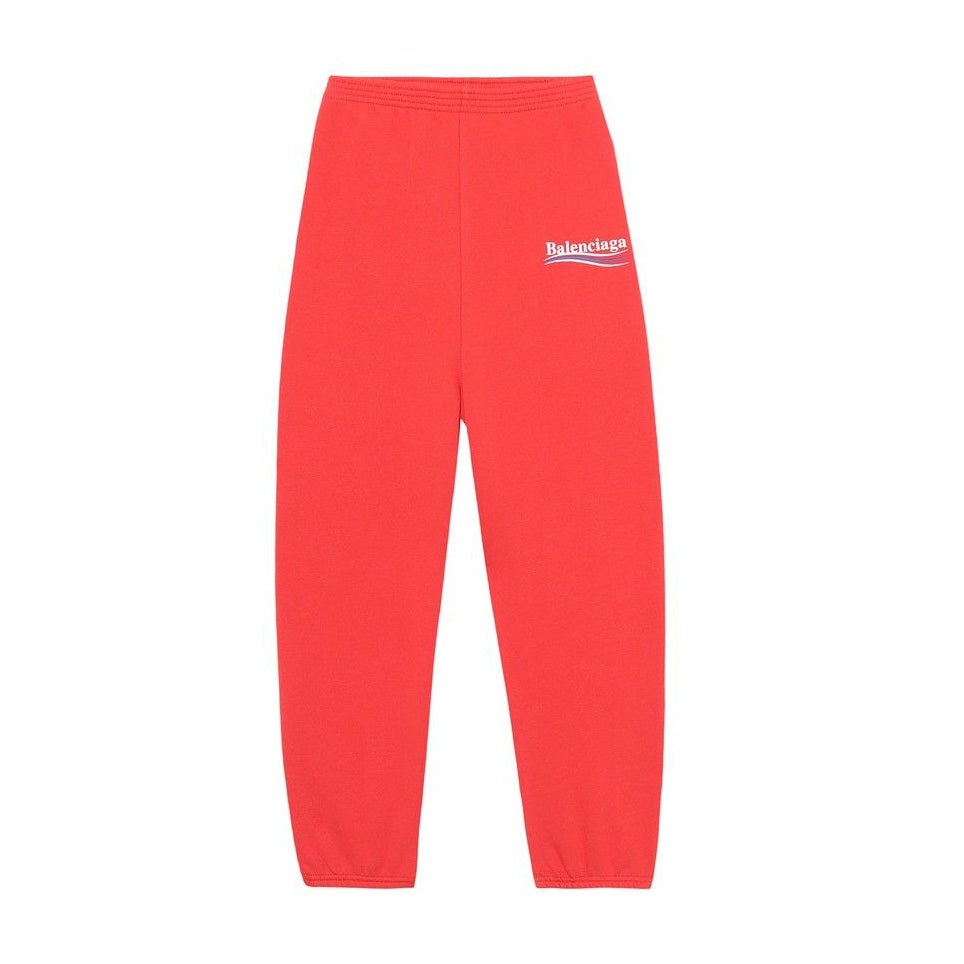 Balenciaga Kids Red Campaign Sweatpants - Trendy Boys Girls Joggers for Casual Wear, Street Style & School Outfits