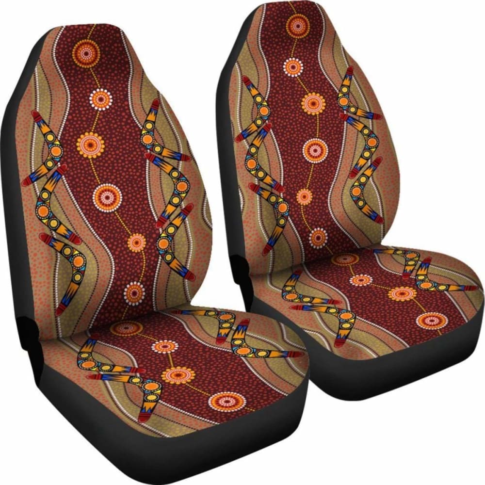 Premium Australia Car Seat Covers with Boomerang Design - Universal Fit for Most Vehicles (15