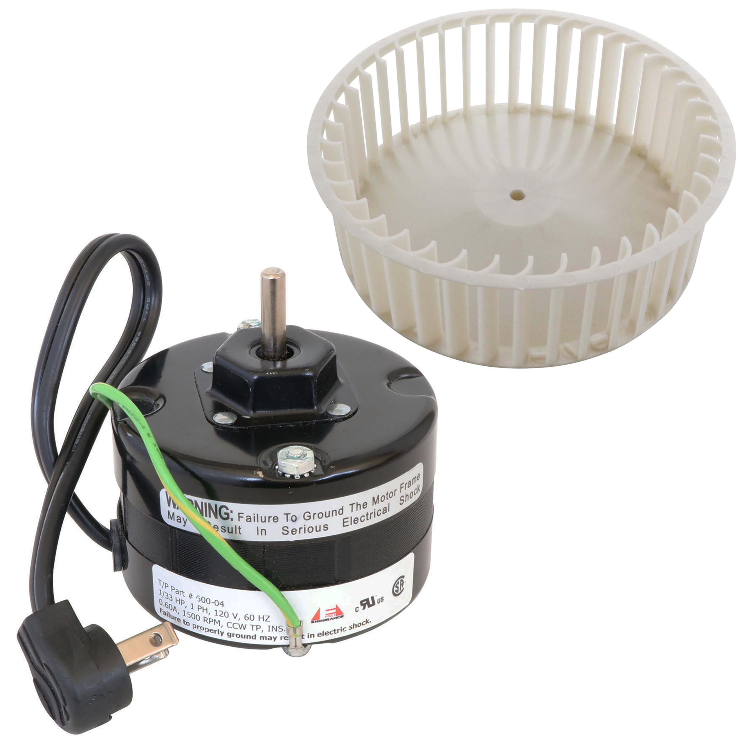 Endurance Pro JA2C0208-1 Replacement Exhaust Fan Motor & Blower Wheel Assembly - Compatible with Broan Nutone 5901A000 - Perfect for Bathroom Ventilation & Range Hood Fan Repair