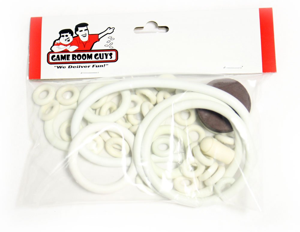 Gottlieb Target Pool Pinball White Rubber Ring Kit - Replacement Bumper Rings for Classic Pinball Machines - Perfect for Arcade Game Restoration & Home Entertainment